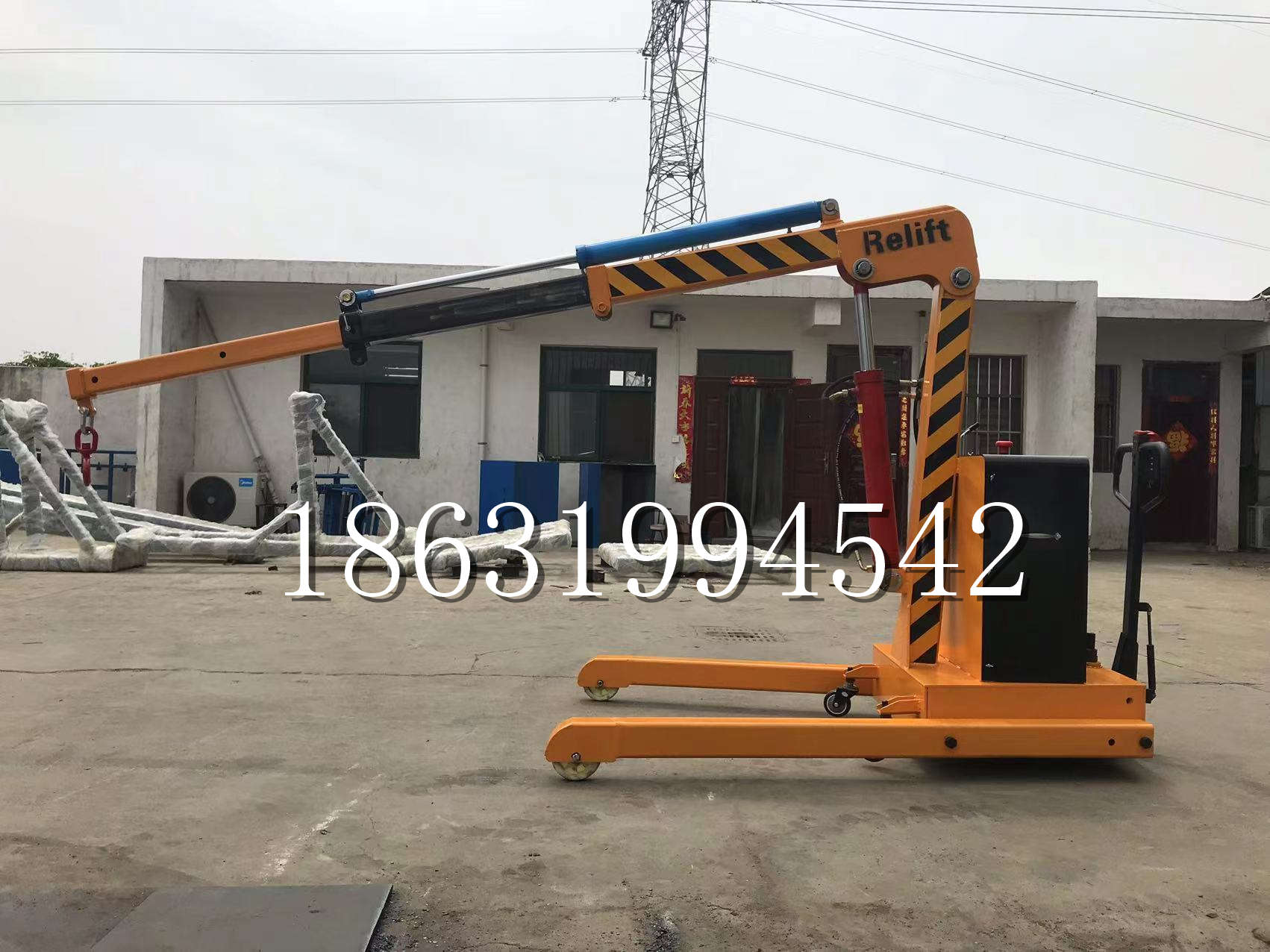 公主岭市久征定做3吨三轮随车吊 农用园林绿化移树吊 平板工程用小吊机