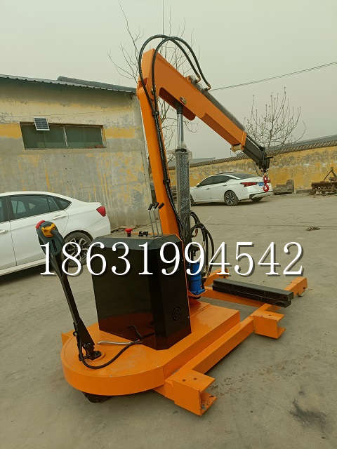 公主岭市自卸车厢随车吊 自制轮式四不像起重机 四驱平板吊 5吨 贵盛